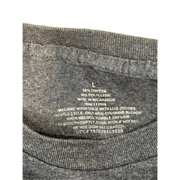 Angry Cat Nope Not Today Blue T-Shirt Mens L - Picture 3 of 3